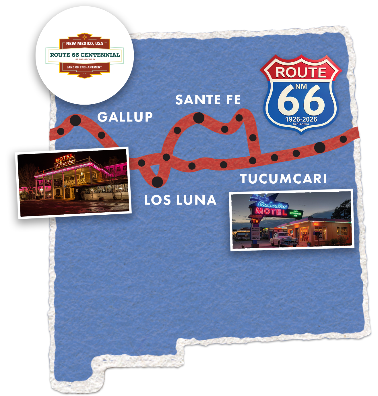 New Mexico Route 66 Centennial Monument project map