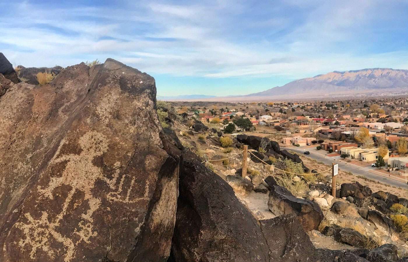 Petroglyph National Monument in Albuquerque, New Mexico along Route 66