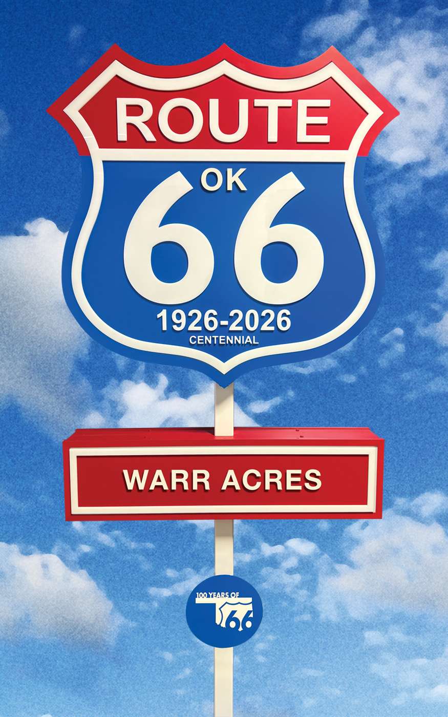 Warr Acres, Oklahoma Route 66 Centennial Monument