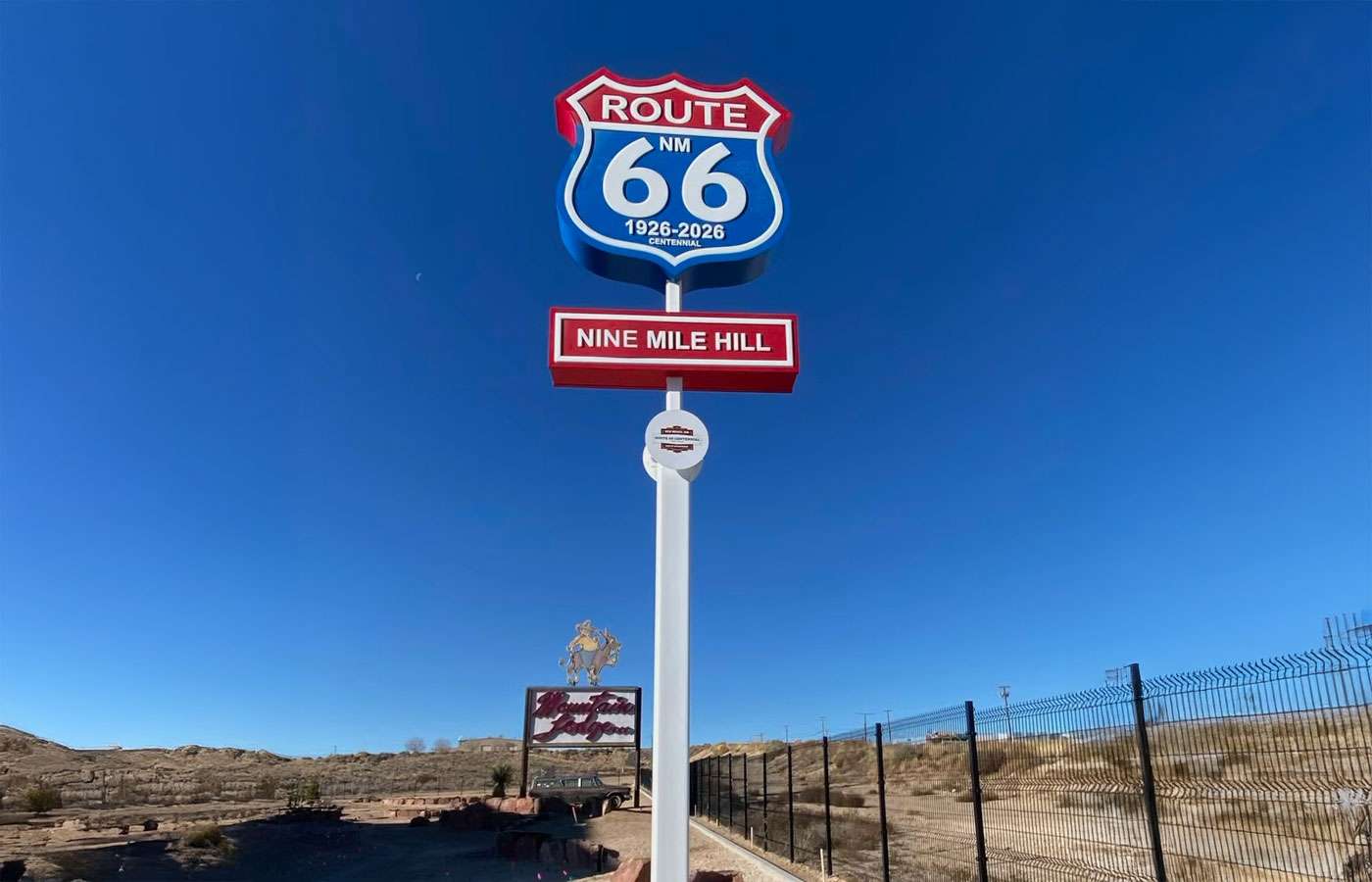 Route 66 Monument at Nine Mile Hill, Albuquerque, New Mexico