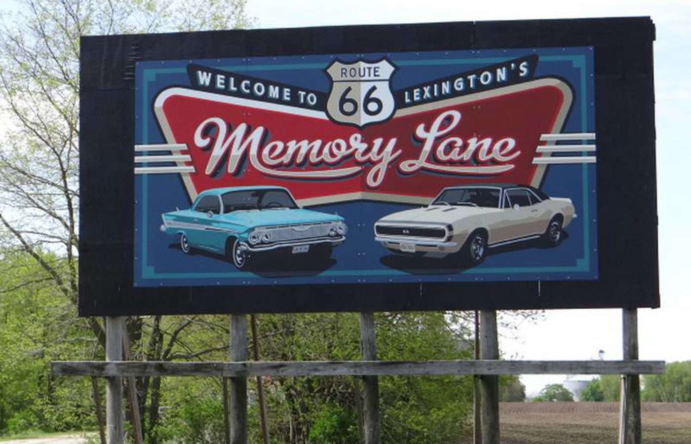 Memory Lane in Lexington, Illinois along Route 66