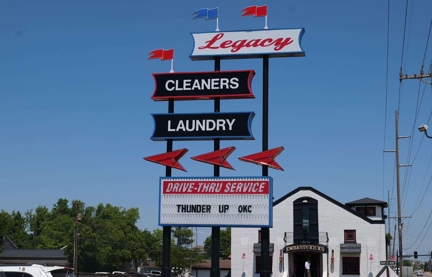 Legacy Cleaners Route 66 landmark on Western Avenue